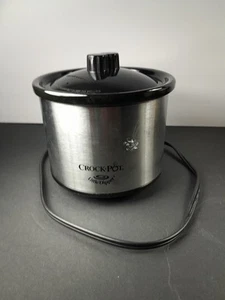 CrockPot Little Dipper Mini Warmer Stainless Steel Appetizer Server W/Lid - Picture 1 of 5