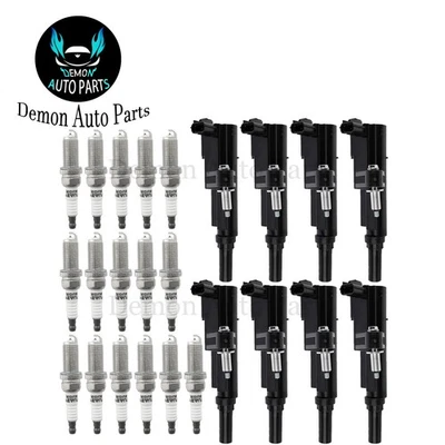 Bobina de encendido 8 piezas y bujía 16 piezas para Chrysler Aspen 2008-2009 4,7 L V8 Foto 1 de 4