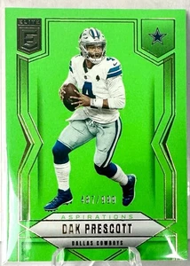 2025 Panini Donruss Elite - Dak Prescott #29 Aspirations Lime Green /999 - Picture 1 of 2