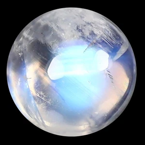 1.92 ct AAA Extraordinary Round Cabochon Shape (7 x 7 mm) Rainbow Blue Moonstone - Picture 1 of 1