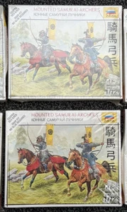 Zvezda 1:72 Mounted Samurai Archers 2 Packs New & Sealed Snap Fit Model Kits - Picture 1 of 2