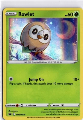 Rowlet - Promo SWSH: Sword & Shield Promo Cards SWSH220 NM - Image 1 of 2