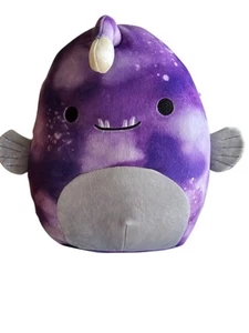 Squishmallow 12" Easton Lantern Anglerfish Soft Purple Sea Splash Plush - Picture 1 of 4