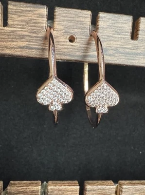 Pendientes Kate Spade aros oro rosa usados en excelente estado Foto 1 de 4