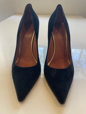 Zapatos de salón Givenchy de gamuza negros con cremallera talla 41/11 Foto 1 de 4