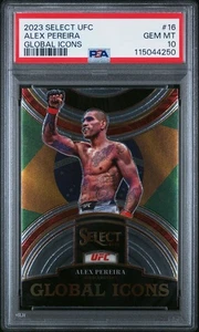 Alex Pereira Select UFC #16 2023 - Global Icons - PSA 10 - Imagen 1 de 2