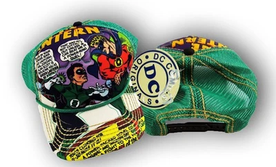 Gorra The Green Lantern para hombre nueva con etiquetas oficial DC Comics malla cierre trasero a presión Foto 1 de 3