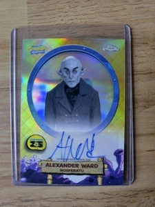 2025 Topps Chrome Spongebob Squarepants 25th. Alexander Ward Auto. Nosferatu.  - Picture 1 of 2