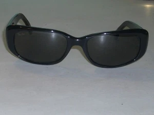 VINTAGE B&L RAY BAN DICKE GLÄNZENDE SCHWARZE EBENHOLZ G15 UVGLAS RITUALS SONNENBRILLE *NEU* - Bild 1 von 5