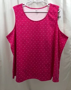 Women's Kim Rogers Polka Dot Tank 2X - Picture 1 of 2