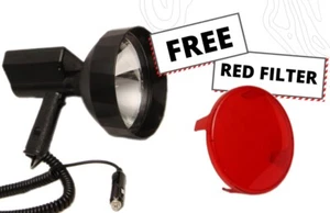 NEW Max-Lume 55w HID Hand Held Spotlight with Red Filter 175mm 7" Hunting Torch - Picture 1 of 3