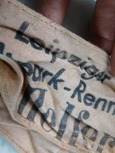 1953 HELFER Leipziger Stadtpark Rennen  Motorrennsport Armbinde Leipzig Original - Bild 1 von 12