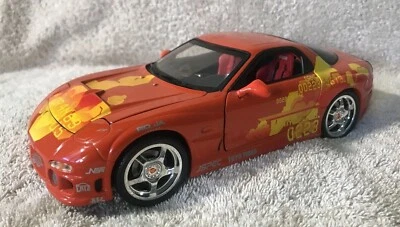 ERTL RACING CHAMPIONS 1994 Mazda RX-7 The Fast And The Furious 1:18 Die-Cast Car - Image 1 of 4