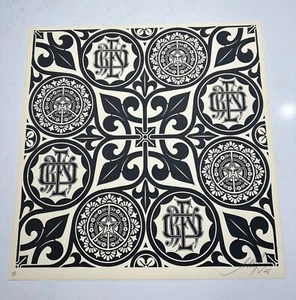 SHEPARD FAIREY - Rise Above Peace Pattern Black - 2006 - AP - ed/50 - OBEY GIANT - Picture 1 of 7