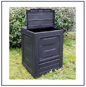 Compostiera da Giardino Bidone Rifiuti Organici Compost 60x60xH73 260 Litri - Foto 1 di 5