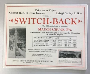 Lehigh Valley Railroad Switch Back Mauch Chunk PA. Schild - Bild 1 von 4