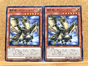 Yu-Gi-Oh! TCG Thunder Dragonhawk SOFU-JP020 Common Japanese 2 Card Set USED - Picture 1 of 2