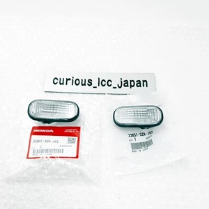 HONDA OEM CIVIC S2000 Prelude Fender Clear Side Marker Lamp SET Light Rh&Lh - Picture 1 of 11