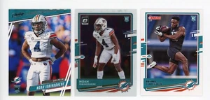 (3) 2020 NOAH IGBINOGHENE Miami Dolphins ROOKIE CARD RC LOT Rated Aubrun Tigers - Picture 1 of 1