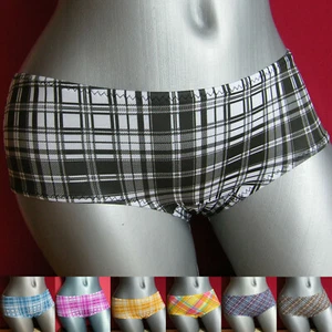 Damen Panty Slip - kariert - Gr. 36/38 40/42 44/46 - Picture 1 of 8