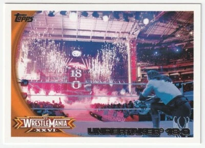 2010 Topps WWE #73 Undertaker 18-0 - Image 1 of 2