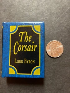 Del Prado Miniature Book Lord Byron The Corsair Leather Printed in Spain  ** - Picture 1 of 4