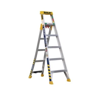 Bailey Leansafe X3 Aluminium 3 in 1 Ladder 6ft 150kg 1.8m-2.9m FS14129 - Picture 1 of 10