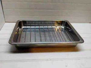 Revere Ware Edelstahl Backformen Auflaufform Lasagne Bräter Grillständer 13x9x2 - Bild 1 von 10