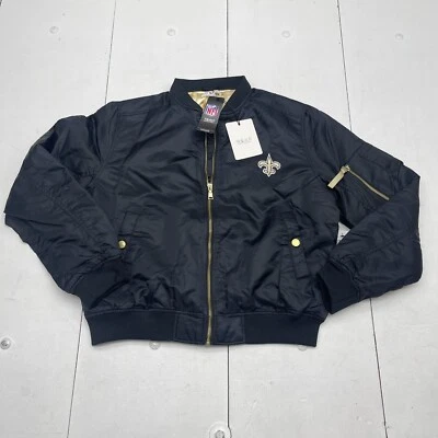 Женская куртка-бомбер Wear By Erin Andrew's Black NFL Saints средний размер - Изображение 1 из 4