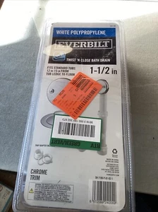 Everbilt Poly Pipe Baño Residuos y Desbordamiento Drenaje Blanco Gris SH-7100-P-01-02-1 - Imagen 1 de 1