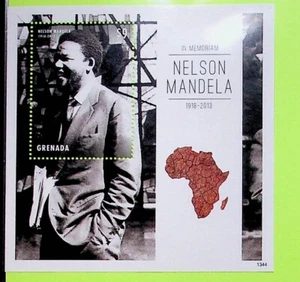 GRENADA Sc 3970 NH SOUVENIR SHEET OF 2014 - NELSON MANDELA - Sc$6.50 - (DF25) - Picture 1 of 1