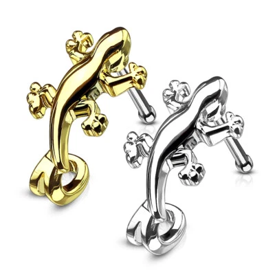 Gecko Nose Crawlers 316L Surgical Steel Nose Bone Stud Rings Piercing - Image 1 of 4