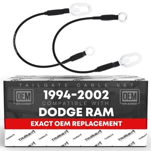 Tailgate Support Cable, Left & Right for Dodge Ram 1500, Ram 2500, Ram 3500 - Picture 1 of 5