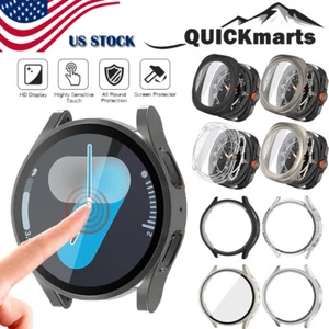 Do Samsung Galaxy Watch 7 6 5 4 Ultra 40/44/47mm Twarde etui PC Ekran Pełna pokrywa - Zdjęcie 1 z 25