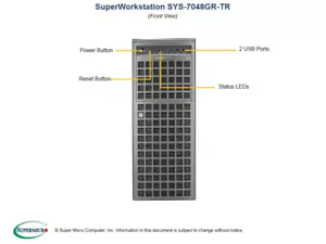 Ultramicro 7048GP-TRT Super Server 2680V4 * 2 256GB 1080T * 4 Tower Server - Picture 1 of 1