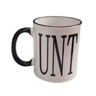 2 x Unt Mug With C Handle Novelty Coffee Tea Cup Rude Naughty + Free Gift Box