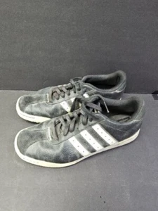Adidas Men's Adicross V Golf Spikeless leather suede 3 stripe Shoe 9.5 US Q44593 - Picture 1 of 11