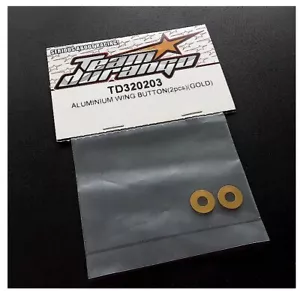 Team Durango Aluminum Wing Button Gold DEX210 DESC210R DEST210R DEX210F TD320203 - Picture 1 of 1