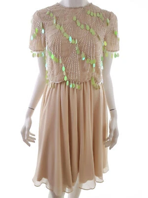 ASOS  T. 34 Longitud hasta la rodilla Vestido A-line Manga corta - Imagen 1 de 4