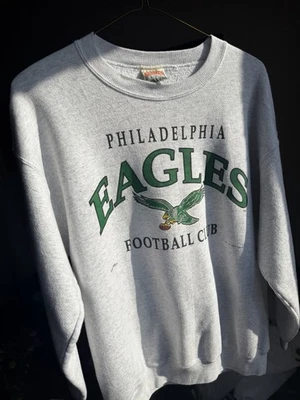 Sudadera De Colección Años 80 Nuez moscada Philadelphia Eagles Talla L Hecha en EE. UU. Perfecto Estado Foto 1 de 4