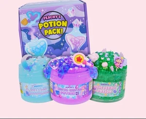 Peachybbies Peachy’s POTION 🧪 PACK 3 Slimes, Thank You Bag, Box New Exclusive - Picture 1 of 5