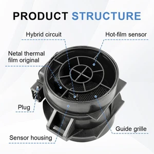 Mass Air Flow Sensor Meter MAF For BMW 325 323 525 E46 3 Series 5WK9605 5WK9608 - Picture 1 of 13