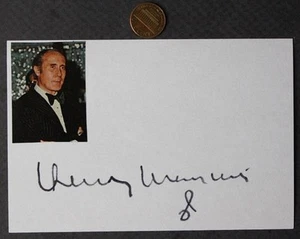 Pink Panther Composer Henry Mancini signed autographed photocard Died in 1994 -- - Picture 1 of 1