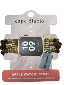 Cape Diablo AW/SL Tigerauge Gleam Beaded Apple Watch Armband - Bild 1 von 2