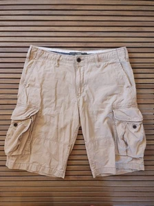 H&M LOGG cargo shorts beige W36 - Picture 1 of 7