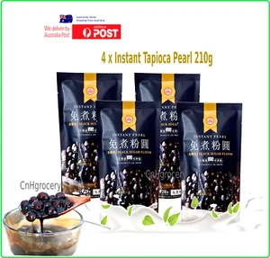4 x INSTANT Black Tapioca Pearl for Bubble Milk Tea (BB: 10/2025) - Picture 1 of 2