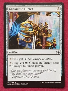 Magic The Gathering AETHER REVOLT CONSULATE TURRET artifact card MTG - Picture 1 of 2