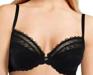 CHANTELLE C CHIC SEXY UNDERWIRE BRA C18K10 BLACK SIZE 36DD - Picture 1 of 6