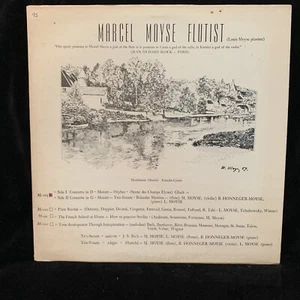 MARCEL MOYSE flute - MOZART Cto #2, BACH GLUCK MARTINU - MOYSE RECORDS RARE LP - Picture 1 of 4