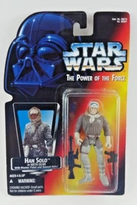 Figura de acción Star Wars Power of the Force Han Solo en Hoth Gear '95 *NUEVA* - Imagen 1 de 5